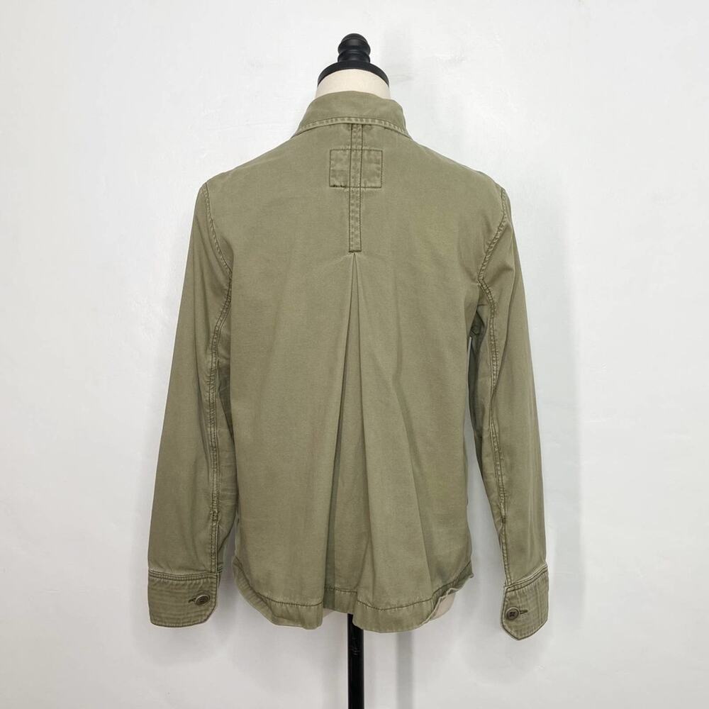 Abercrombie & Fitch Army Green Utility Shacket Lightweight Coat Boho Y2k Size XS - Picture 9 of 13